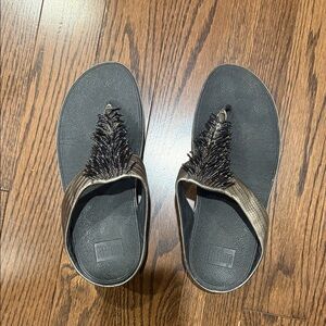 Fitflop Black Beaded Sandals